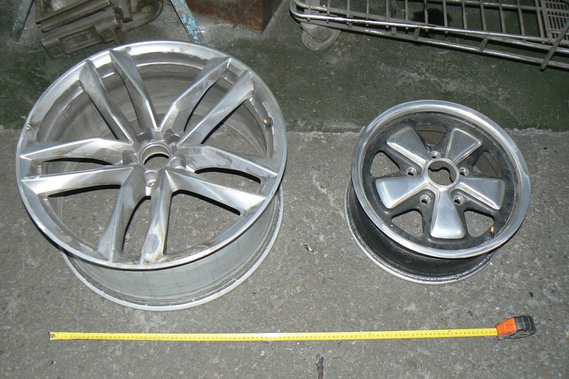 felgi aluminiowe podczas naprawy w Dar Spaw 2 różne alu felgi